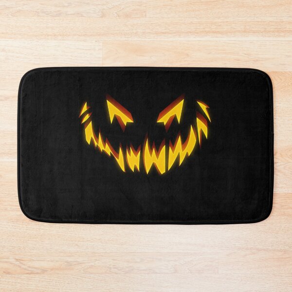 Item preview,  Halloween Scary Monster Face Sharp Angry Eyes Evil Laugh Creepy Jack-O’-Lantern Illustration designed and sold by MONTRIS.