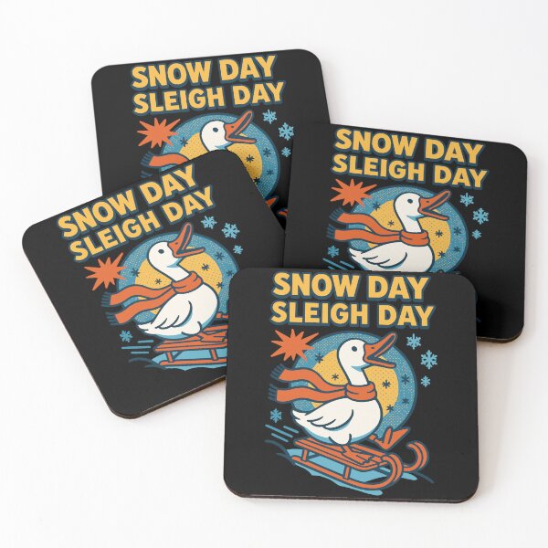 Item preview, Funny Goose Christmas Snow Day Sleigh Day designed and sold by LuminOrb.