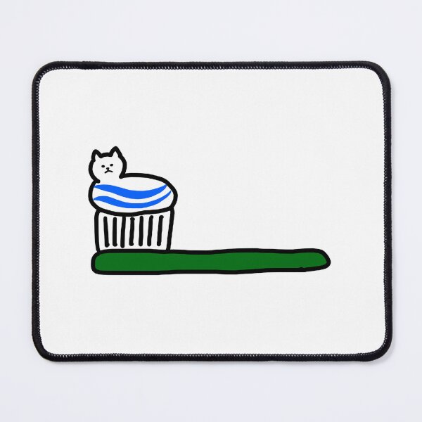Item preview, a Cat toothpaste on the tooth brush designed and sold by superbaechoo.