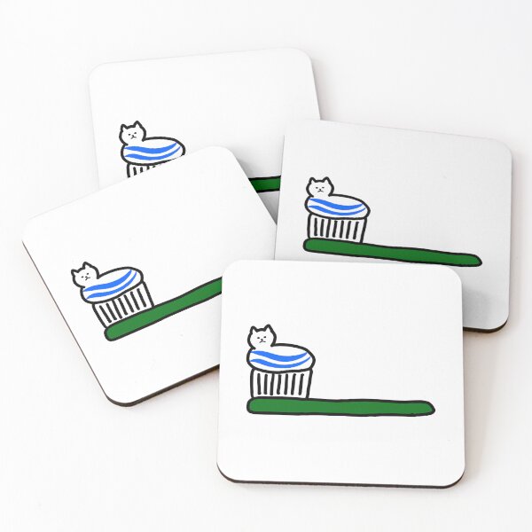 Item preview, a Cat toothpaste on the tooth brush designed and sold by superbaechoo.