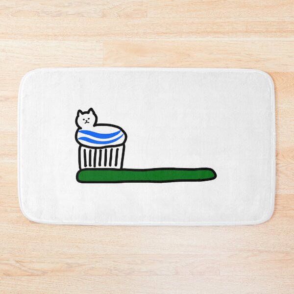 Item preview, a Cat toothpaste on the tooth brush designed and sold by superbaechoo.