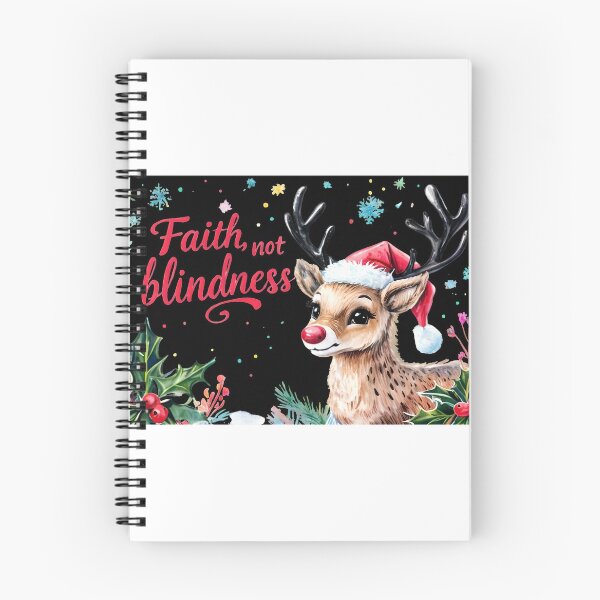 Item preview, Faith, Not Blindness – New Year Christmas Tree Quote designed and sold by GoxyVision.