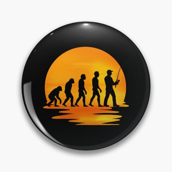 Item preview, Fishing Evolution Silhouette T-Shirt – Minimalist Retro Design designed and sold by SVALANART.