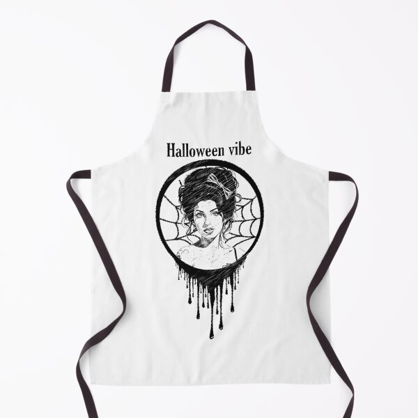 Item preview, Gothic Diva Halloween Art - Vintage Portrait Grunge Sketch - Dark Black Ink Drip designed and sold by Hen-C-Art.