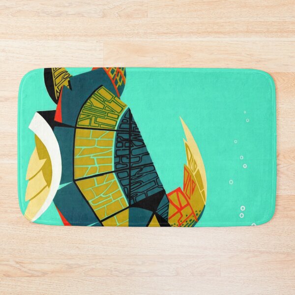 Item preview, Vibrant Sea Turtle Poster | Geometric Pacific Islands Art | Retro Travel Decor & Mid-Century Modern Wall Art | Ocean Adventure designed and sold by artofuniverse.