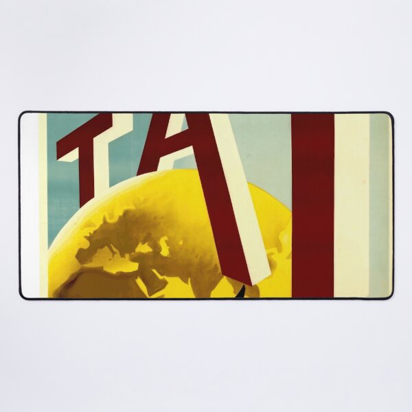 Item preview, Vintage Airline Poster | Compagnie de Transports Aériens Intercontinentaux | Mid-Century Travel Art & TAI Design designed and sold by artofuniverse.