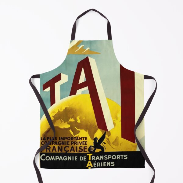 Item preview, Vintage Airline Poster | Compagnie de Transports Aériens Intercontinentaux | Mid-Century Travel Art & TAI Design designed and sold by artofuniverse.