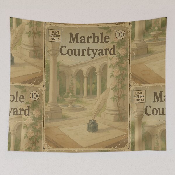 Item preview, Light Academia: Marble Courtyard designed and sold by bapupa.