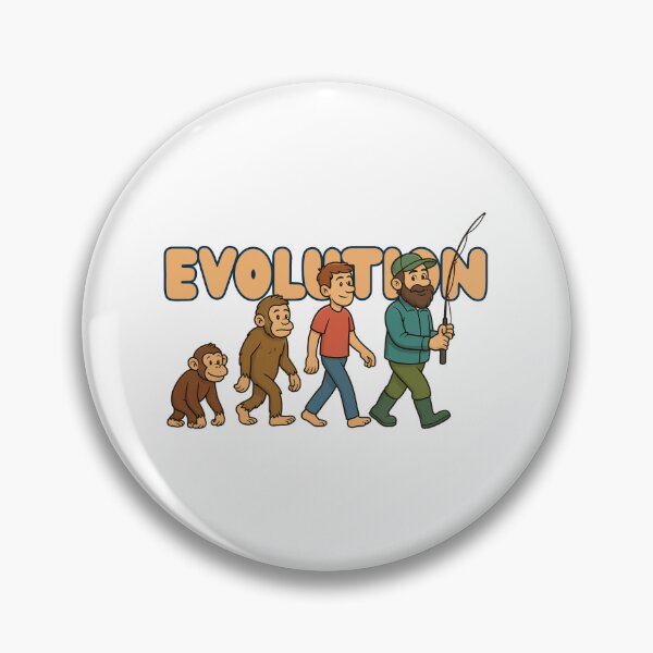 Artikelvorschau, Evolution Angler – Der große Fang Edition | Lustiges T-Shirt entworfen und verkauft von SVALANART.