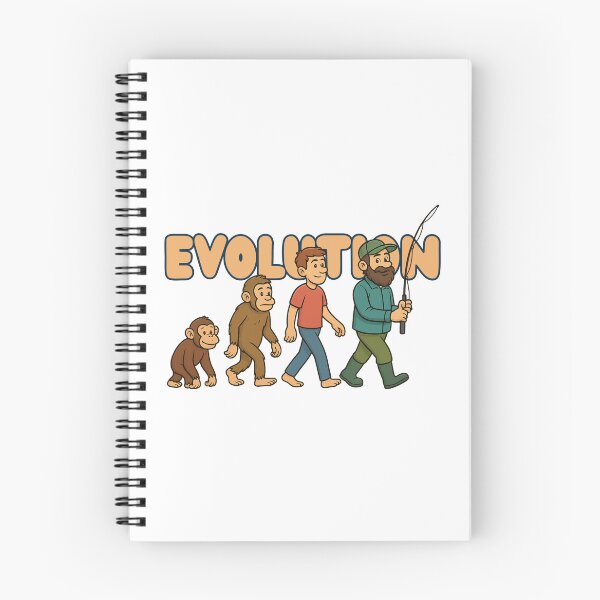 Artikelvorschau, Evolution Angler – Der große Fang Edition | Lustiges T-Shirt entworfen und verkauft von SVALANART.
