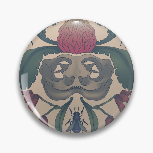Item preview, Bearded Dragon Skull With Natives designed and sold by Napping Numbat Studios.