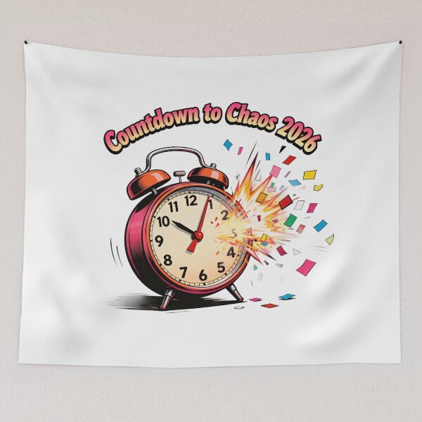 Item preview, Countdown to Chaos 2026 – Funny New Year Typography Design designed and sold by Ammar Studio.