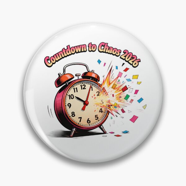 Item preview, Countdown to Chaos 2026 – Funny New Year Typography Design designed and sold by Ammar Studio.