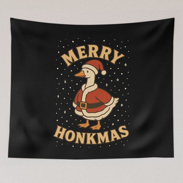Item preview, Christmas Goose Merry Honkmas Santa Fun designed and sold by LuminOrb.