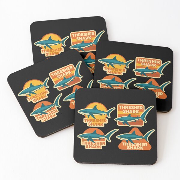 Item preview, Thresher sharks - retro version designed and sold by DamioPolArt.
