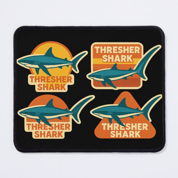 Item preview, Thresher sharks - retro version designed and sold by DamioPolArt.
