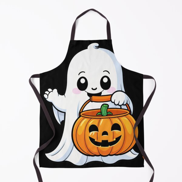 Item preview, Little cute ghost with pumpkin – Halloween decoration designed and sold by AC - Creative Studio.