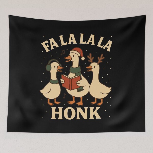 Item preview, Christmas Goose Fa La La La Honk Funny Design designed and sold by LuminOrb.