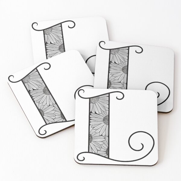 Item preview, Sunflower inspired letter L designed and sold by SSN-ART.
