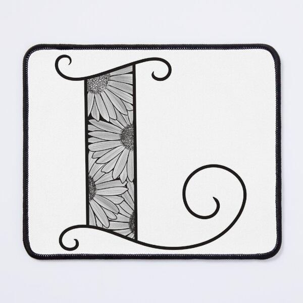 Item preview, Sunflower inspired letter L designed and sold by SSN-ART.