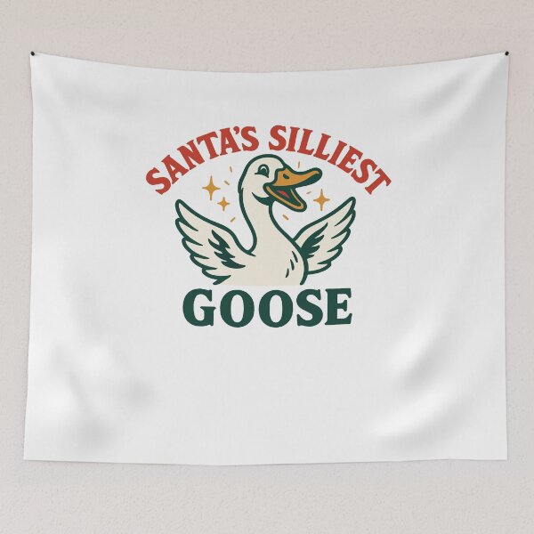 Item preview, Santa's Silliest Goose Christmas Funny designed and sold by LuminOrb.