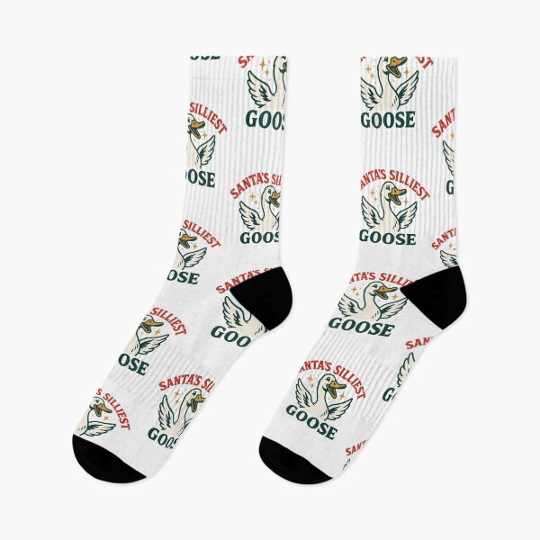 Item preview, Santa's Silliest Goose Christmas Funny designed and sold by LuminOrb.
