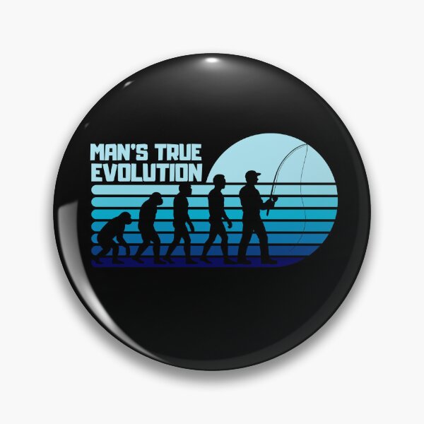 Item preview, True Man’s Evolution – Outdoor Fisherman Edition | Funny Fishing Shirt designed and sold by SVALANART.