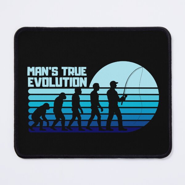 Item preview, True Man’s Evolution – Outdoor Fisherman Edition | Funny Fishing Shirt designed and sold by SVALANART.