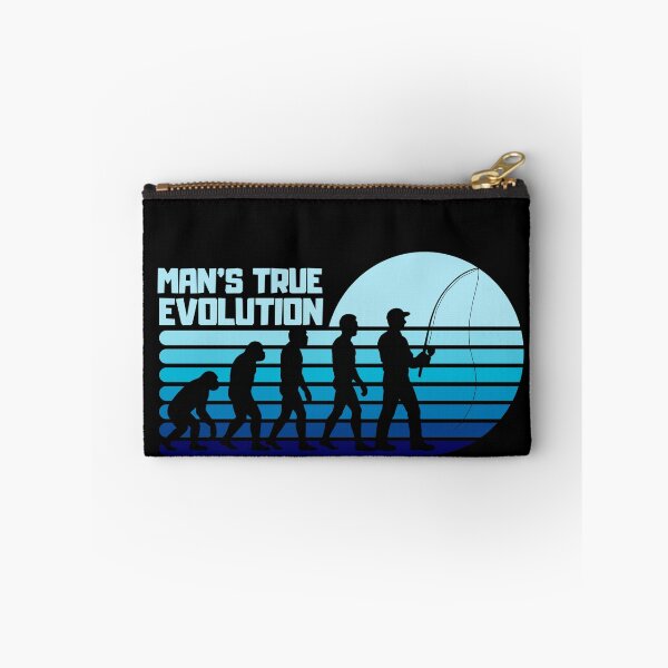 Item preview, True Man’s Evolution – Outdoor Fisherman Edition | Funny Fishing Shirt designed and sold by SVALANART.