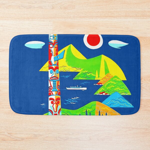 Item preview, Vintage Travel Poster | Alaska Adventure | Fly Northwest Orient Airlines | Mid-Century Art & Retro Design | Bold Colors designed and sold by artofuniverse.