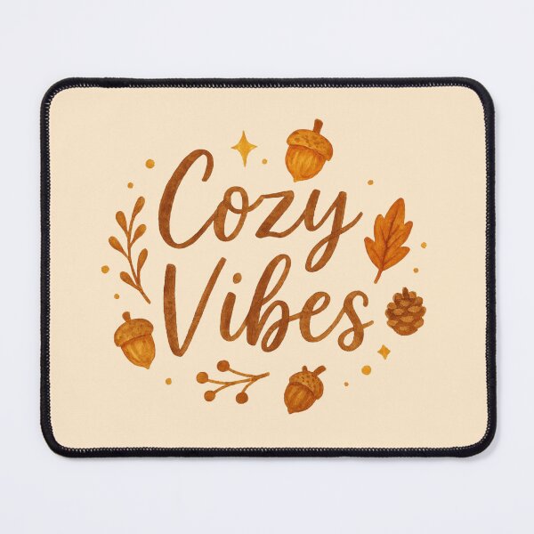 Item preview, Cozy Vibes Sticker & More | Autumn Aesthetic Fall Quote | Warm Cozy Fall Decor designed and sold by HealthCoreCommunity.