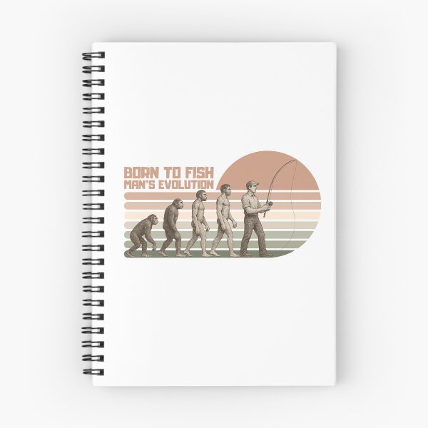 Item preview, Born to Fish – Man’s Evolution | Natural Instinct Retro Edition designed and sold by SVALANART.