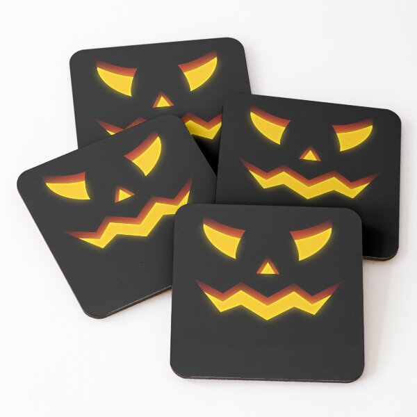 Item preview, Halloween Evil Smiling Pumpkin Face Creepy Jack-O’-Lantern Horror Illustration designed and sold by MONTRIS.