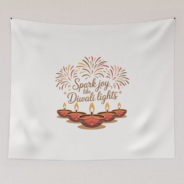 Item preview, Spark Joy Like Diwali Lights – Festive Celebration Design designed and sold by Jollys-ArtShop.