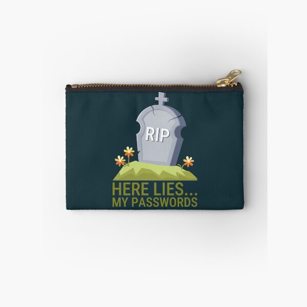 Item preview, Here Lies My Password Funny Student's Bad Memory designed and sold by Art-of-Rory.