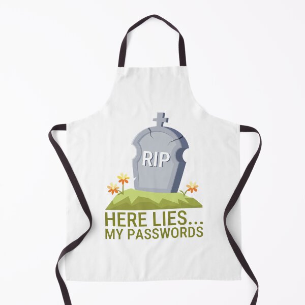 Item preview, Here Lies My Password Funny Student's Bad Memory designed and sold by Art-of-Rory.