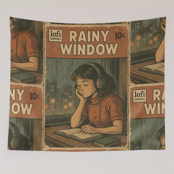 Item preview, Chill Lofi: Rainy Window designed and sold by bapupa.