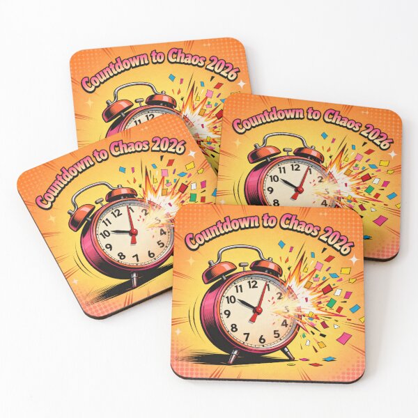 Item preview, Countdown to Chaos 2026 – Funny New Year Typography Design designed and sold by Ammar Studio.