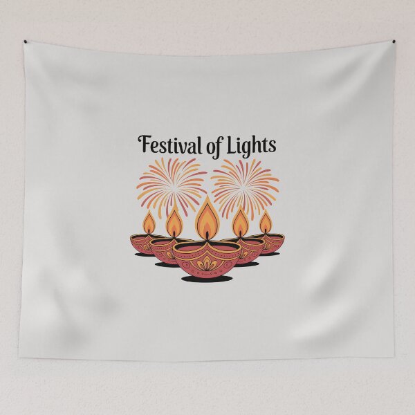 Item preview, Festival of Lights – Elegant Diwali Celebration Design designed and sold by Jollys-ArtShop.