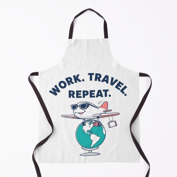 Item preview, Work. Travel. Repeat. | Digital Nomad Lifestyle Quote designed and sold by WearTheArtx.