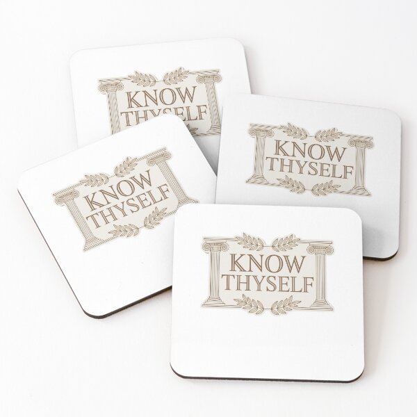 Item preview, ancient greek quote - Know Thyself designed and sold by Mateusz Majcherek.