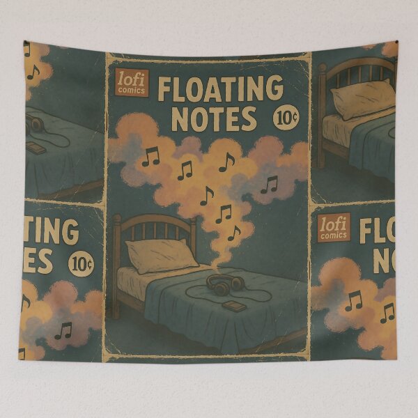 Item preview, Dreamy Lofi: Floating Notes designed and sold by bapupa.