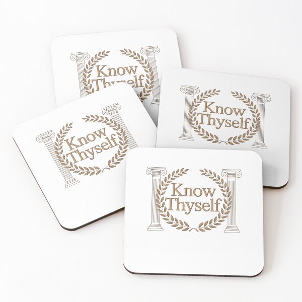 Item preview, ancient greek quote - Know Thyself designed and sold by Mateusz Majcherek.