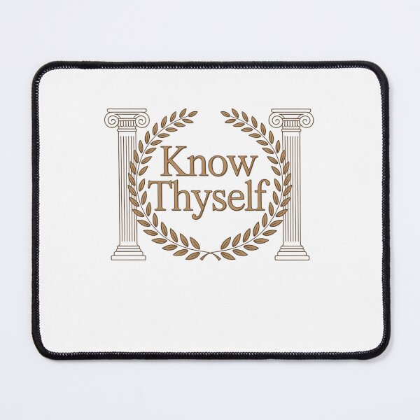Item preview, ancient greek quote - Know Thyself designed and sold by Mateusz Majcherek.