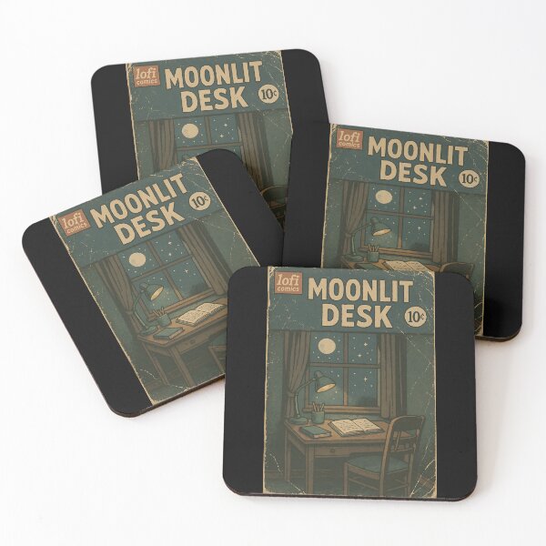 Item preview, Dreamy Lofi: Moonlit Desk designed and sold by bapupa.