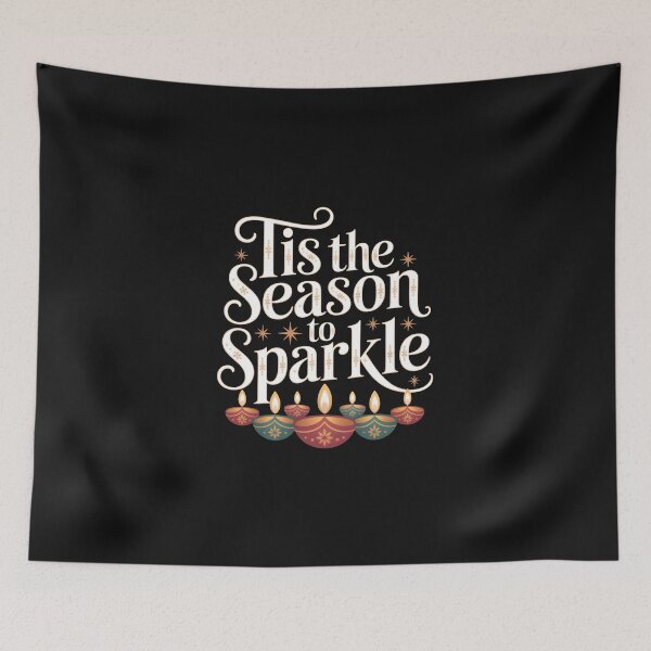Item preview, Tis the Season to Sparkle – Diwali Festival Lights Design designed and sold by Jollys-ArtShop.