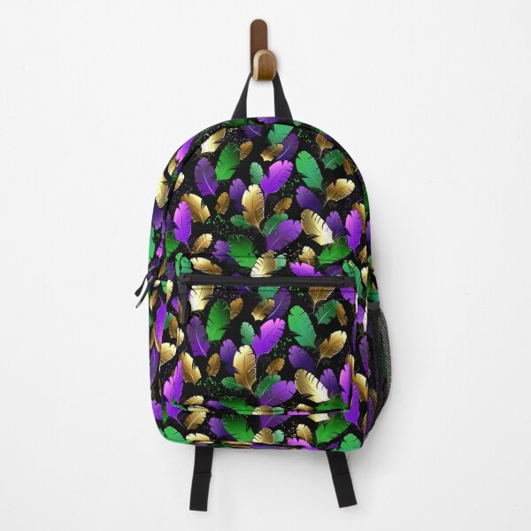 Item preview, Seamless with Mardi Gras feathers designed and sold by Blackmoon9.