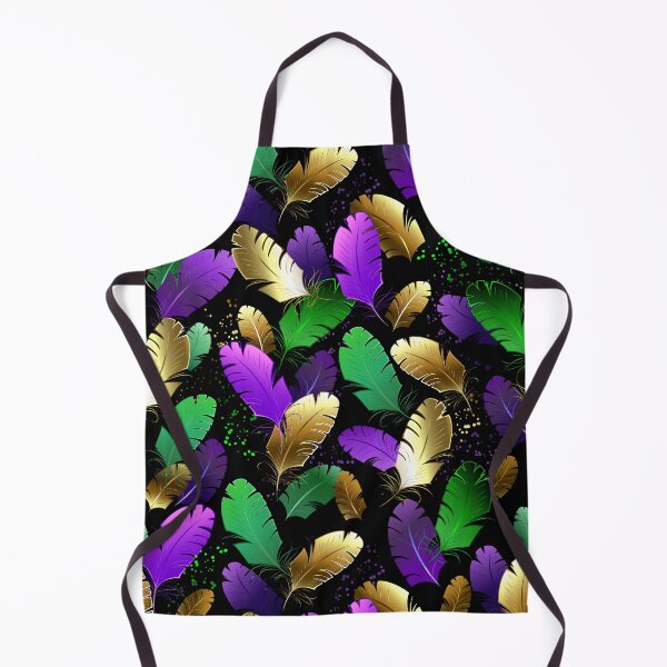 Item preview, Seamless with Mardi Gras feathers designed and sold by Blackmoon9.