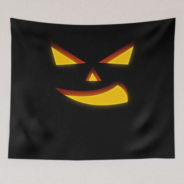 Item preview, Halloween Friendly Pumpkin Face Happy Smile Full Teeth Cute Jack-O’-Lantern Spooky Illustration designed and sold by MONTRIS.