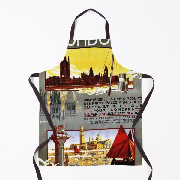 Item preview, Vintage Travel Poster Art Deco | Train Travel to London & Venice | Chemins de Fer de l'Ouest et de Brighton designed and sold by artofuniverse.
